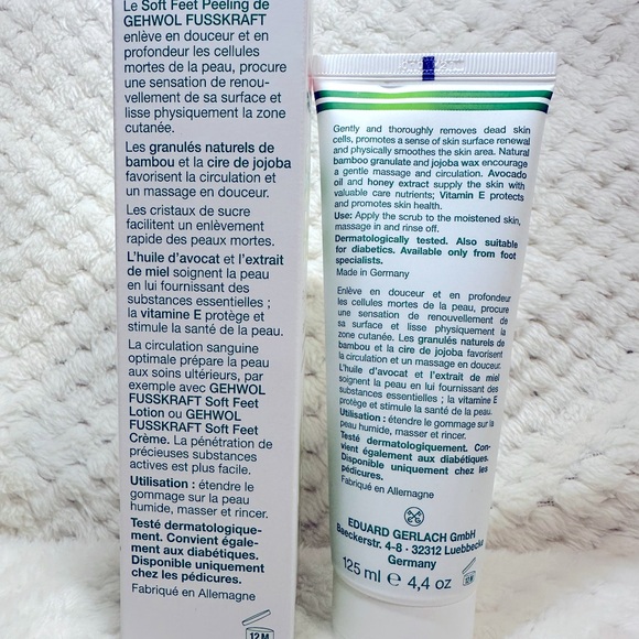 Brand new- Gehwol Fusskraft Soft Feet Scrub Bamboo and Jojoba, 125 ml - Picture 4 of 4